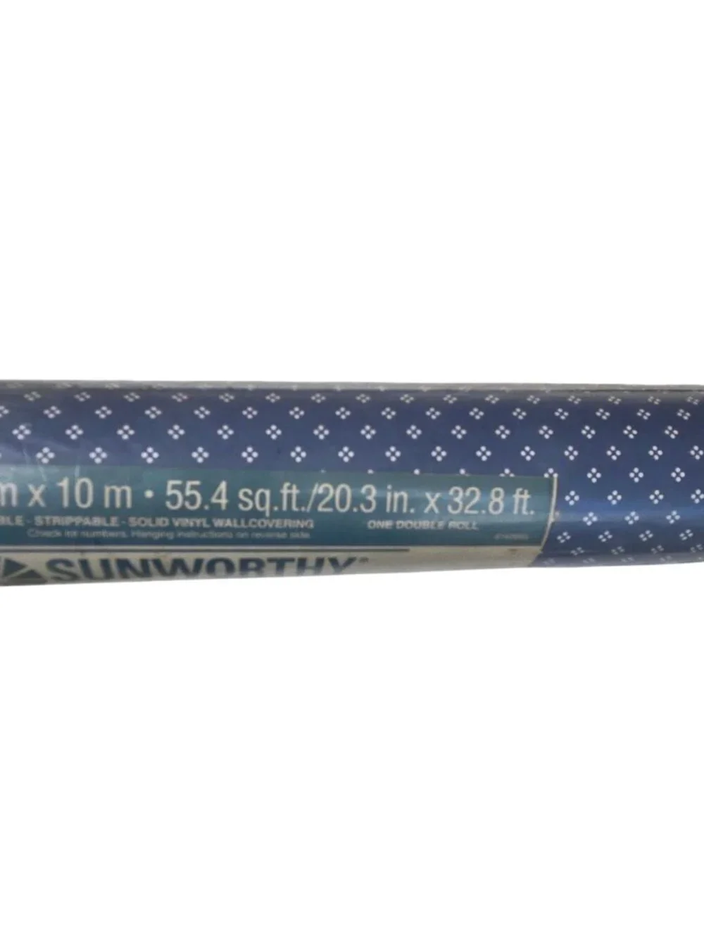 Country Blue White 1990s CountryCore Vinyl Wallpaper Roll Scrubbable Farmhouse
